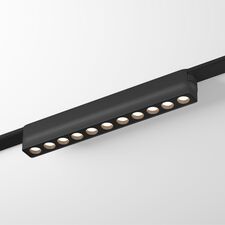 Denkirs DK5305-BK Светильник для трека Air, серия Grill 3000 со светодиодом, L230*W26*H36мм, 48V DC, 12W, RA?90, 36°, 3000K, IP20, черный, алюминий