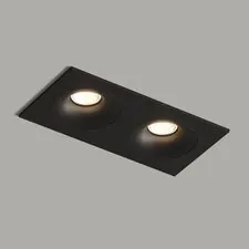 Denkirs DK2122-BK Встраиваемый светильник, IP 20, 50 Вт, GU10, черный, алюминий