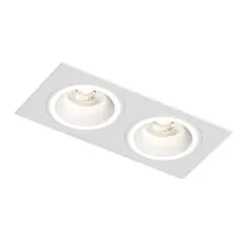 Denkirs DK2062-WH Встраиваемый светильник, IP 20, до 15 Вт, GU10, LED, белый, алюминий