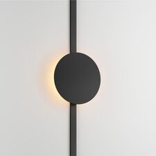 Denkirs DK5320-BK Светильник для трека Air, серия Reflex 3000 со светодиодом, ?180*H23мм, 48V DC, 5W, RA?90, 120°, 3000K, IP20, черный, алюминий