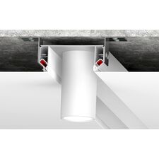 Denkirs DK5850-WH Профиль Flod для создания декоративных ниш в натяжном потолке, алюминий, белый