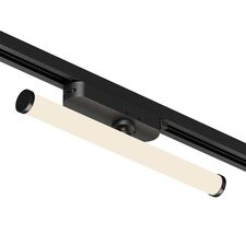 Denkirs DK6438-BK Поворотный однофазный трековый светильник STROM со светодиодом L300mm 220V 10W 150° 3000K IP20 черный алюминий/акрил