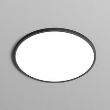 Denkirs DK6524-BK Накладной светильник THIN, IP40, 50W, 3000K/4000K/6500K, переключатель цветовой температуры на корпусе, черный, полимер