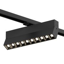 Denkirs DK6636-BK Поворотный однофазный трековый светильник EDDER со светодиодом L271mm 220V 20W 30° 3000K IP20 черный алюминий