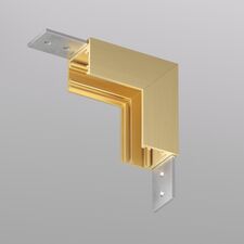 Denkirs TR5732-SB Угловой элемент для трека SHINE BASE 90° стена-потолок, сатинированная латунь, алюминий