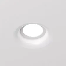 Denkirs DK2080-WH Встраиваемый точечный светильник для натяжных ПВХ потолков INVIZ, IP 20, до 9 Вт, GU10, LED, белый, ABS-пластик