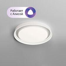 Denkirs DK6515-WH Накладной светильник, LED, 40W, IP 20, 3000K - 6500K, белый, металл, полимер