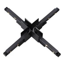 NOVOTECH 135128 SHINO NT21 043 черный Соединитель с токопроводом для шинопровода Х-образный IP20 48V FLUM
