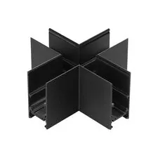 NOVOTECH 135172 SHINO NT23 055 черный Соединитель для низковольтного шинопровода "X-образный" IP20 FLUM