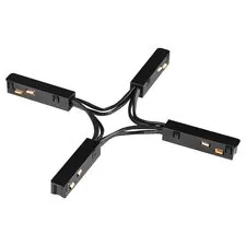 NOVOTECH 135178 SHINO NT23 055 черный Гибкий токопроводящий соединитель для низковольтного шинопровода "X-образный" IP20 48V FLUM