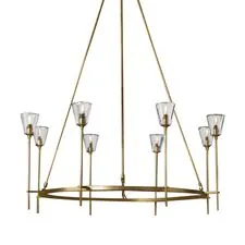 Delight Collection 8614P/8 gold Люстра Torche De Verre 8 8 gold