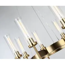 Delight Collection KM0936P-8 brass Люстра Alouette 8 brass