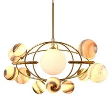 Delight Collection KG1122P-13B brass Люстра Planet 13B brass