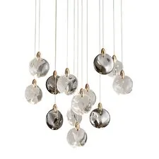 Delight Collection OD2440-13 gold/clear+amber+grey Подвесной светильник