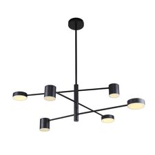 F-Promo 3094-6P, потолочная люстра, D900xH490/790, 3xLEDx5W + 3xLEDx7W, 1464LM, 4000K, included