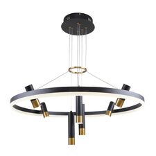 F-Promo 3097-8P, подвесная люстра, D800xH600/1000, LEDx48W + 7xLEDx3W, 4690LM, 4000K, included