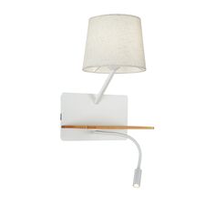 Favourite 2895-1W, настенный светильник, D245xW285xH420, 1xE27x40W, excluded + 1xLEDx2W, 160LM, 3000K, included, switch, USB