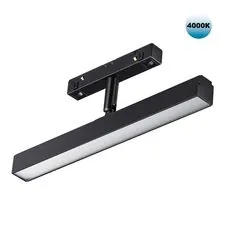 NOVOTECH 358612 SHINO NT21 045 черный Трековый светильник для низковольного шинопровода IP20 LED 4000K 12W 48V FLUM