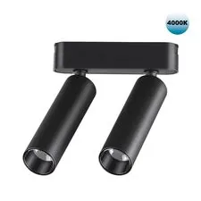 NOVOTECH 359086 SHINO NT23 048 черный Трековый светильник для низков. шинопровода IP20 LED 4000K 2*7W 48V 1260Лм SMAL