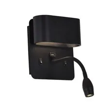 F-Promo 4476-2W, настенный светильник, D120xW160xH280, LEDx4W + LEDx1.5W, 220LM, 4000K, included, switch