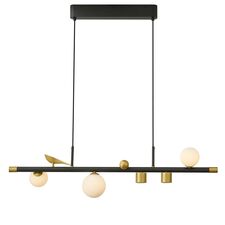 Favourite 4324-5P, подвесная люстра, L870xW160xH265/1800, 2xLEDx6W + 3xLEDx5W, 2160LM, 4000K, included