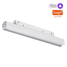 NOVOTECH 359479 SHINO NT24 000 белый Трековый низковольт. Светильник диммир. со сменой цв.температуры, пульт ДУ/Tuya Smart Life IP20 LED 12W 48V 3000-6500K FLUM