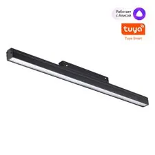 NOVOTECH 359482 SHINO NT24 000 черный Трековый низковольт. Светильник диммир. со сменой цв.температуры, пульт ДУ/Tuya Smart Life IP20 LED 24W 48V 3000-6500K FLUM
