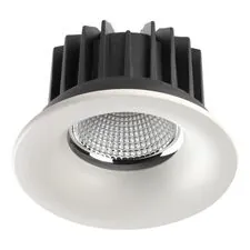 NOVOTECH 357602 SPOT NT18 277 белый Встраиваемый светильник IP44 LED 3000K 10W 100-265V DRUM