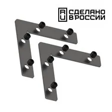 NOVOTECH 135134 NT21 059 черный Соединитель угловой плоский для арт 135129-135130; 135179-135180; 135189-135192 (4 шт. в комплекте) FLUM