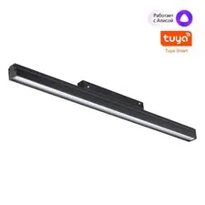 NOVOTECH 359486 SHINO NT24 000 черный Трековый низковольт. Светильник диммир. со сменой цв.температуры, пульт ДУ/Tuya Smart Life IP20 LED 24W 48V 3000-6500K FLUM