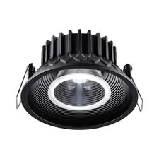 NOVOTECH 358790 SPOT NT21 280 черный Светильник встраиваемый светодиодный IP20 LED 15W 4000K 1600Лм 110-265V BIND