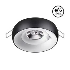 NOVOTECH 370798 SPOT NT21 335 белый/черный Светильник встраиваемый влагозащищенный IP44 GU10 50W 220V WATER