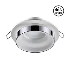 NOVOTECH 370782 SPOT NT21 334 белый/хром Светильник встраиваемый влагозащищенный IP44 GU10 9W 220V WATER