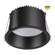 NOVOTECH 359237 SPOT NT23 282 черный Светильник встраиваемый светодиодный IP20 LED 12W 220V 840Лм 3000К TRAN