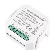 ST LUCE ST9000.500.02C WI-FI реле 2 канала, 2x150W,IP20, L46xW46xH18,230V, Белый