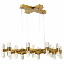 ST LUCE SL6007.203.26 Люстра подвесная Латунь/Прозрачный LED 26*2,5W 4000K