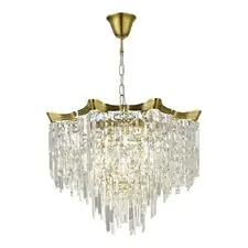 ST LUCE SL1659.303.10 Светильник подвесной Латунь/Прозрачный E14 10*60W