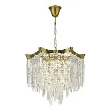 ST LUCE SL1659.303.07 Светильник подвесной Латунь/Прозрачный E14 7*60W