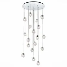 ST LUCE SL1175.103.18 Светильник подвесной Хром/Прозрачный E14 18*40W