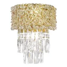 ST LUCE SL1637.301.02 Светильник настенный Латунь/Прозрачный, Янтарный E14 2*60W