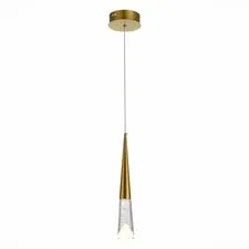 ST LUCE SL6111.203.01 Люстра подвесная Золотистый/Прозрачный LED 1*3W 3000K