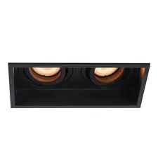 ST LUCE ST261.418.02 Светильник встраиваемый. Черный GU10 2*50W IP20 L91,5xW17,2xH5,2 220V Без ламп