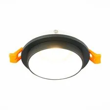 ST LUCE ST206.428.01 Светильник встраиваемый Черный GU10 1*50W  IP20 D92xH38 220V Без ламп