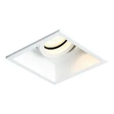 ST LUCE ST261.518.01 Светильник встраиваемый. Белый GU10 1*50W IP20 L91,5xW91,5xH5,2 220V Без ламп