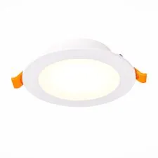 ST LUCE ST212.508.10 Светильник встраиваемый Белый LED 1*10W 3000K/4000K/6000K 850Lm Ra80 110° IP20 D120xH30 220-240V