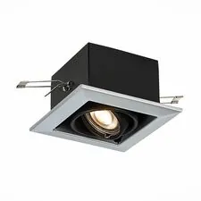 ST LUCE ST250.148.01 Светильник встраиваемый Черный GU10 1*50W  L126xW126xH70 220V Без ламп