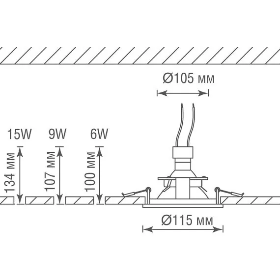 Donolux DL20173R1W Встраиваемый светильник под сменную лампу, изображение 7