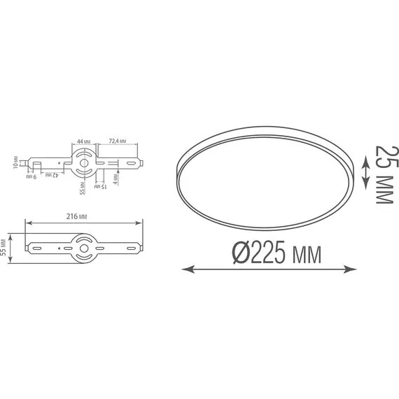 Donolux DL20171R18NW1W Накладной светодиодный светильник, 18Вт, изображение 5