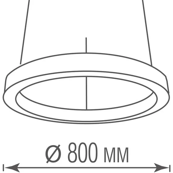 Donolux DL800S72WW Black Подвесной светодиодный светильник 72Вт 3000К, изображение 4