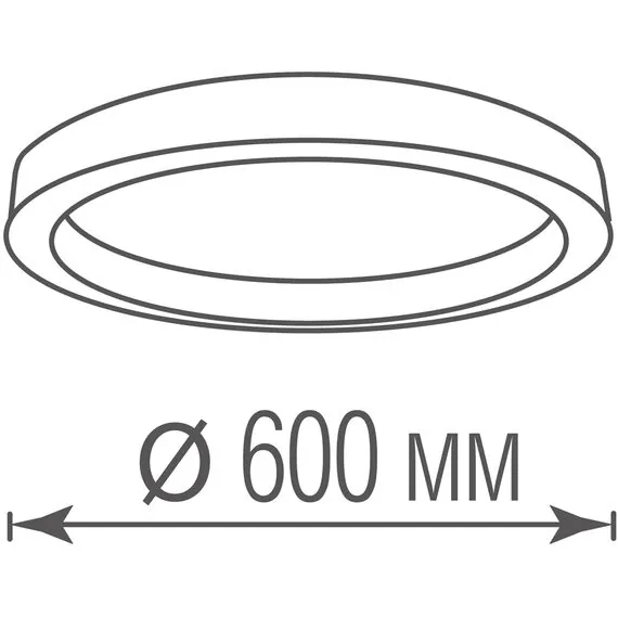 Donolux DL600C54WW Black Накладной светодиодный светильник 54Вт 3000К, изображение 4